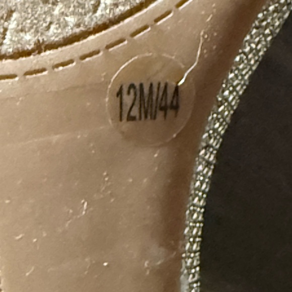 JESSICA SIMPSON JS-RAYLI2 GOLD SPARKLE MESH HEEL SIZE US12 Perfect! - Picture 8 of 8